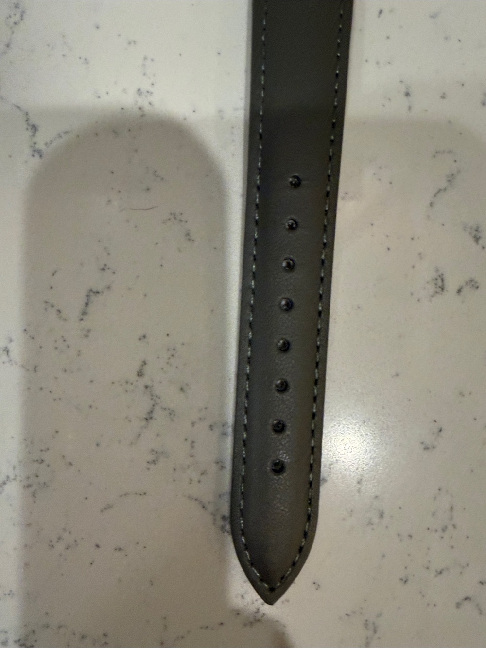 Monroe Rose Gold Dial Watch with Gray Leather Strap - Picture 5 of 6